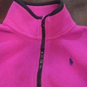Girl polo fleece jacket.